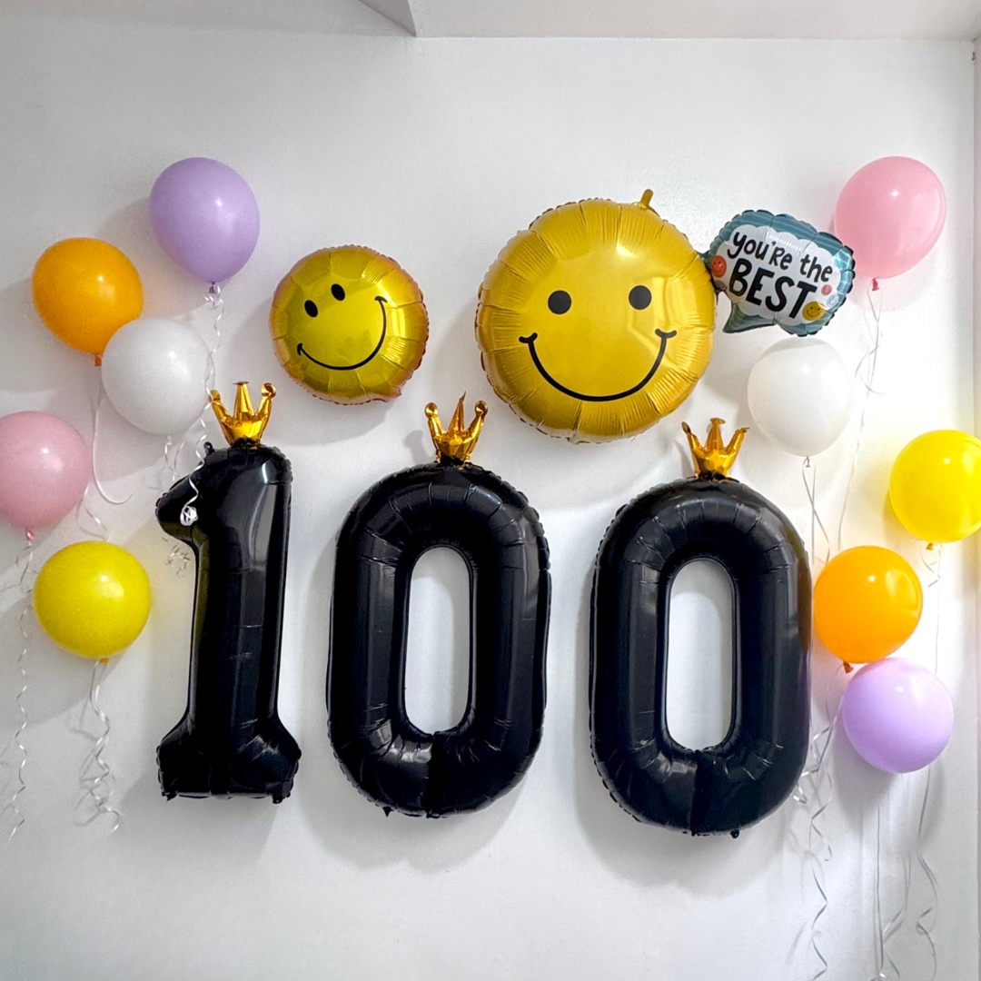 입학 100일 풍선세트 / 어린이집 유치원 초등학교 입학 백일 기념행사 포토존 / happy 100 : 네이버 블로그