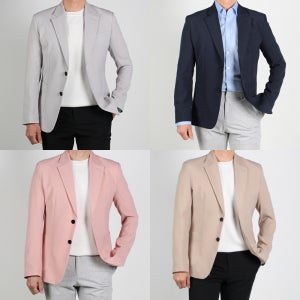 콤비자켓 봄 여름 가을 스판 데일리 캐주얼 정장 마이