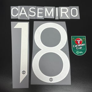 맨유 21/23 홈 컵 네임셋 마킹 패치 / 래시포드, 카세미루