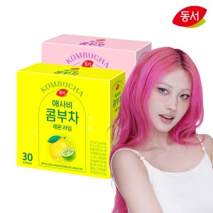 동서 애사비 콤부차 레몬 라임 30개입+피치 패션프룻 30개입