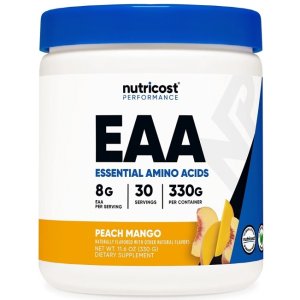뉴트리코스트 EAA 파우더 필수 아미노산 BCAA함유 복숭아 망고 맛 330g