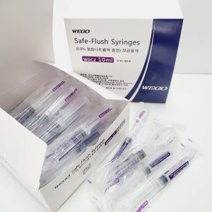 CHB 위고 식염수 주사기 멸균 생리식염수 주사기 3ml 5ml 10ml
