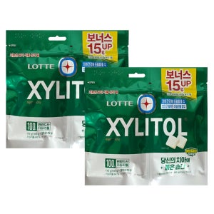 롯데 자일리톨 껌 오리지날 리필 115g x 2개