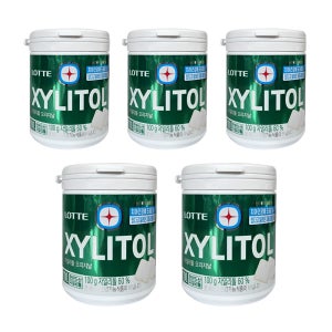롯데 자일리톨 껌 오리지날 용기 100g x 5개