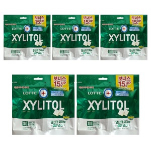 롯데 자일리톨 껌 오리지날 리필 115g x 5개