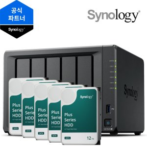 시놀로지 DS1525+ 60TB HAT3310-12T 12TB x 5EA NAS 초기설정 원격지원