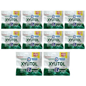 롯데 자일리톨 껌 알파 오리지날 리필 102g x 10개