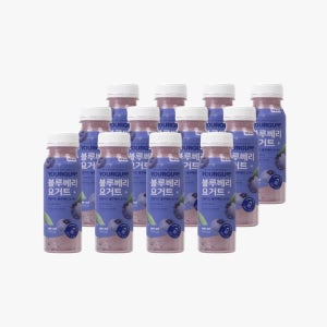 유얼거트 마시는 블루베리 과일 요거트 190ml 12개 프로바이오틱스 유산균 장 건강 음료