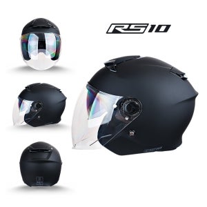 MT RS10 신형 오토바이 헬멧 무광블랙 오픈페이스 초경량1050g 썬바이저 내장 헬멧