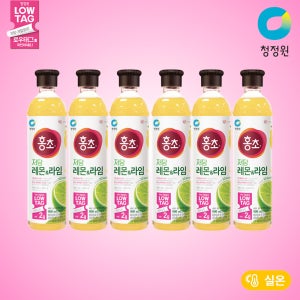 [NEW석류출시] 청정원 저당 홍초 레몬라임 900ml 외 2종 총 6개