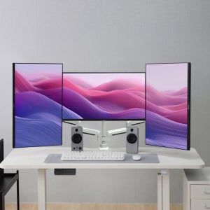 카멜마운트 트리플 모니터암 거치대 벽면 밀착형 폴타입 CMA2T