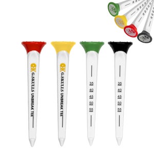 골든스컬 컨트롤 골프티 멀티팩 4색 눈금티 높이조절 롱티샷 드라이버 골프티꽂이 80mm
