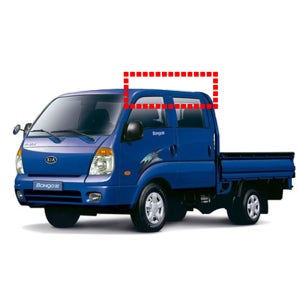 화물차 썬바이저 봉고3더블캡 크롬 K743