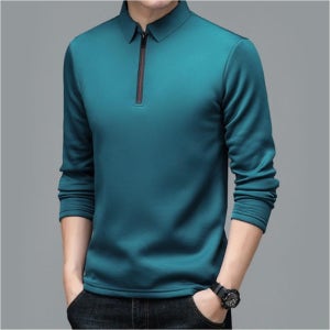 남성 피케 카라 긴팔티 기능성 무지 롱슬리브 튼튼한 봉제 라인 긴팔티셔츠