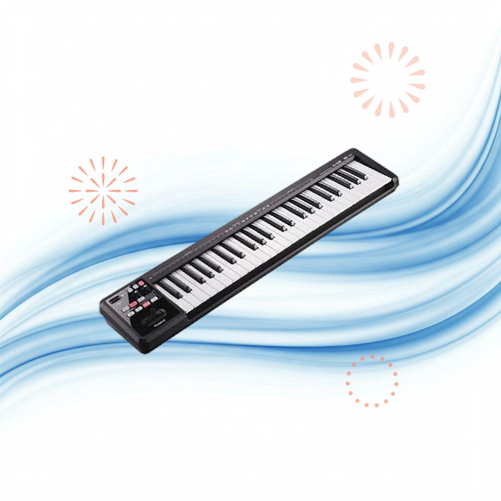 Roland 롤랜드 미디 키보드 A-49 경량 49건반 MIDI 컨트롤러 블랙 AY