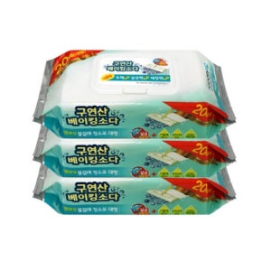 구연산 물티슈 소독용 청소용 기름 제거 다용도 살균 세정 티슈 행주 3개