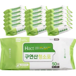 구연산 물티슈 소독용 청소용 기름 제거 다용도 살균 세정 티슈 행주 16개