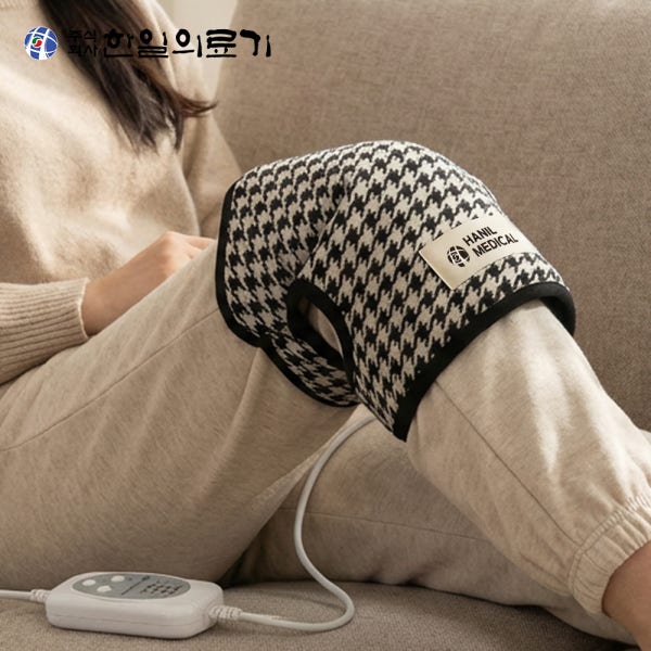 한일의료기 무릎 찜질기 전기 온열 찜질팩 다리 연골 관절 근육 통증 원적외선 온열기