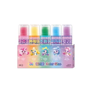 종이나라 캐치티니핑 비비드 컬러풀 25g(5개입) 고체풀 딱풀
