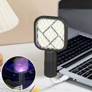 USB 미니 전기 파리채 휴대용 작은 가벼운 전자 모기채 충전식 여행용 안전한 전기채