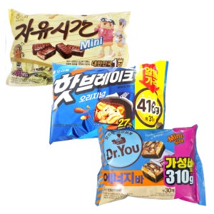 자유시간 핫브레이크 닥터유 에너지바 건강간식 사무실 간식 박스 세트