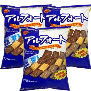 부르봉 알포트 초콜릿 코스트코 일본 초콜렛 비스킷 밀크초콜릿, 775g, 3개