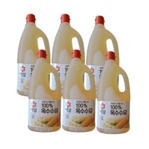 백설 옥수수유 1.8L 6개