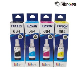 T6641 T6642 T6643 T6644 (엡손 664) 정품잉크 4색 SET