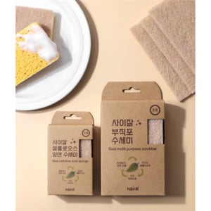 항균 고급 수세미 생분해 미세플라스틱 없는 캠핑수세미 옥수수 롤수세미
