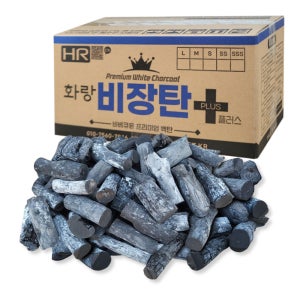 화랑 비장탄 SS사이즈 20일이상구운 최상급 백탄참숯 캠핑 바베큐용 7kg