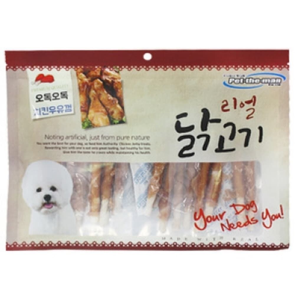 펫더맨 리얼 오독오독 치킨우유껌 300g