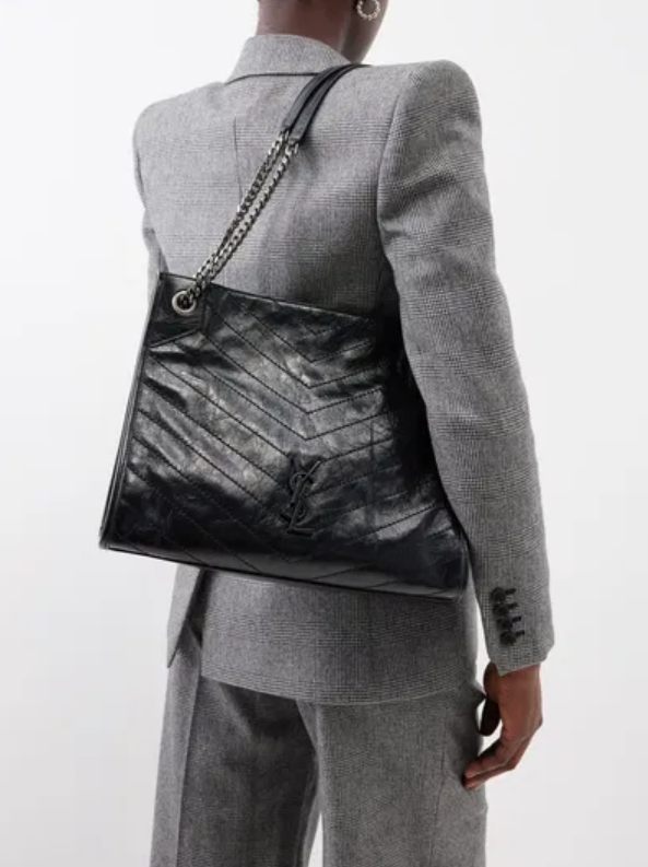 생로랑 니키 쇼퍼백 미디움 블랙 Medium Niki Shopping Bag