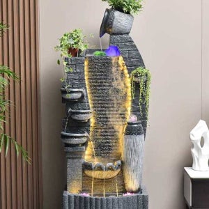 실내 분수대 대형 인공 장식 호텔 로비 조각상 폭포 분수 인테리어