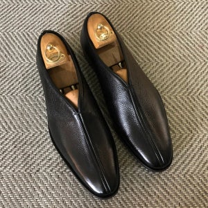 남자수제화 남성 수제구두 정장구두 명품구두 오플 블랙 차이니스 로퍼