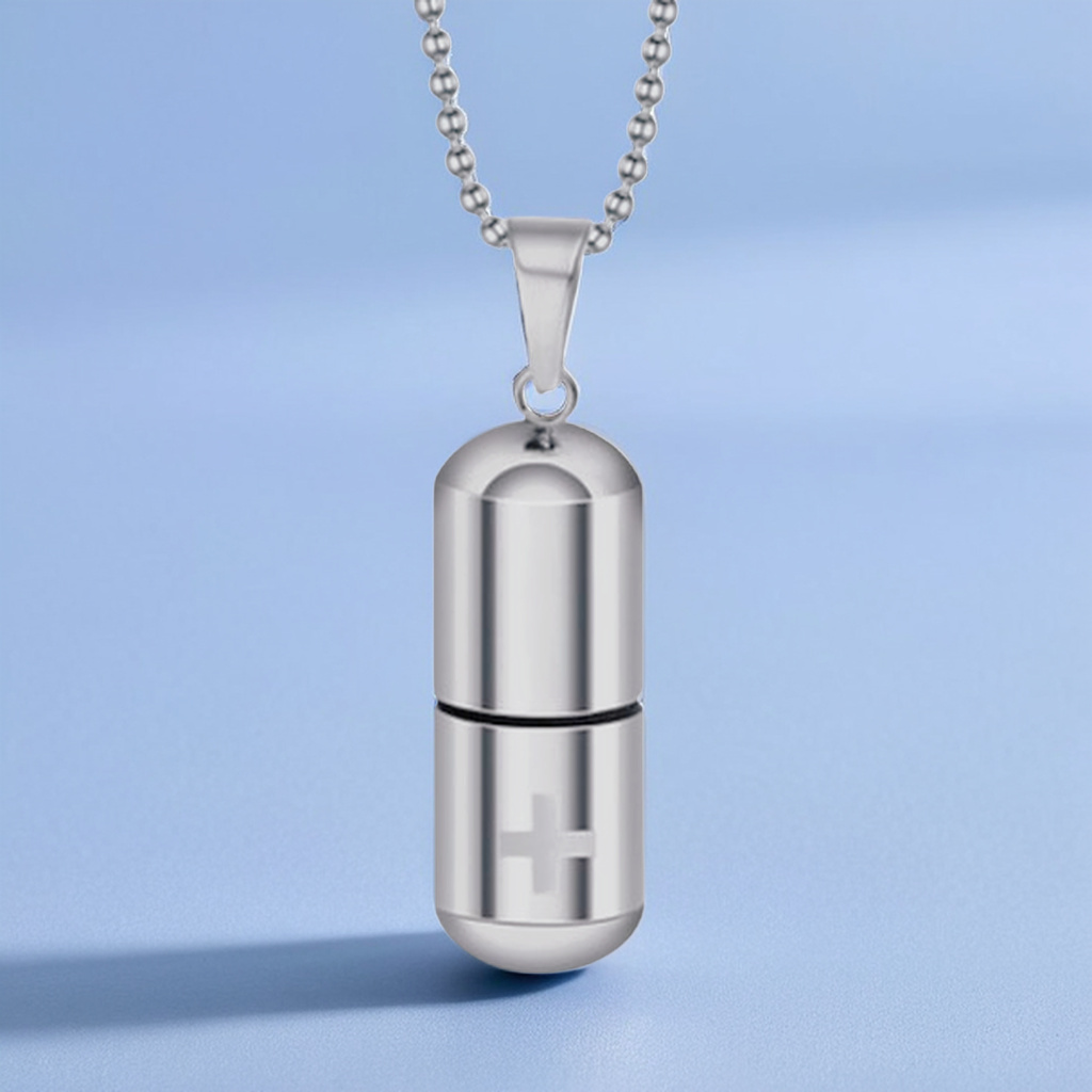 니트로글리세린 보관 차광 <b>심근경색</b> NTG 목걸이 1개