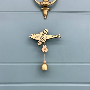 슬로우리스트 골드 액막이 명태 럭키벨 자석 도어벨 기본포장 현관 풍경 종 이사 집들이 선물