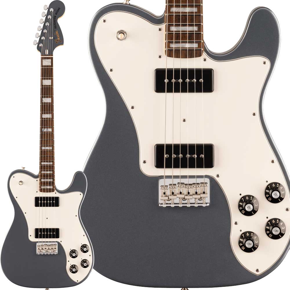 Fender 펜더 일렉기타 크리스 시플릿 클리버 텔레캐스터 디럭스 차콜 프로스트 메탈릭