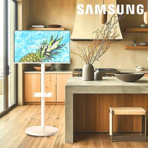 삼탠바이미 스탠드 삼성스탠바이미 이동식TV 거치대 삼성 M5 27FHD 무빙 캠핑 화이트