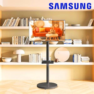 이동형 세로 스탠드 삼성스탠바이미 이동식TV 거치대 삼성 M5 32FHD 무빙 캠핑 블랙