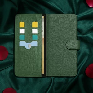 천연 가죽 카드 다이어리 핸드폰 지갑케이스 국산 무독성 주문제작 그린, 갤럭시노트8 (N950)