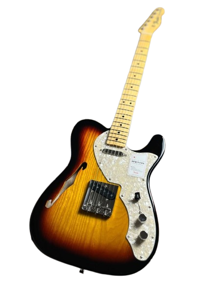 Fender 펜더 일렉기타 헤리티지 60s 텔레캐스터 씬라인 메이플 핑거보드 선버스트