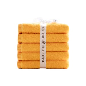 폴로코튼 호텔수건 40수 코마사 160G 5매입 노랑 고급수건 타올 주문제작