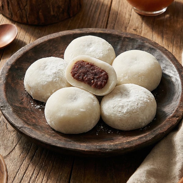 메고지고 쫀득 옛날 찹쌀떡 40g 10봉 저당 팥앙금 모찌 개별포장