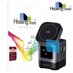 UGREEN 우노 Qi2 2-in1 마그네틱 무선 충전기 15W 프라임 고광택 액정보호필름 2매