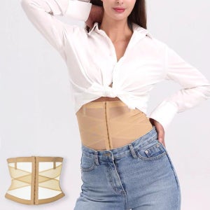 아쿠아 통풍 복대 벨리컷 니퍼 보정속옷 얇은 허리복대 스킨 초경량 허리보호대 1세트