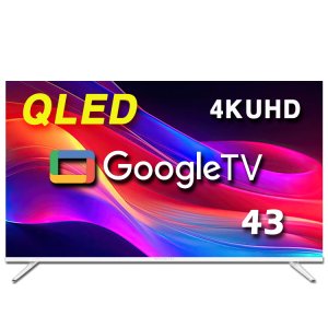 [제주서비스] 스마트 QLED43UHD 109cm 구글TV 4KUHD 익스프레스럭코리아 QNGE431UHD(W) 화이트색상 제주도 당일설치해드림