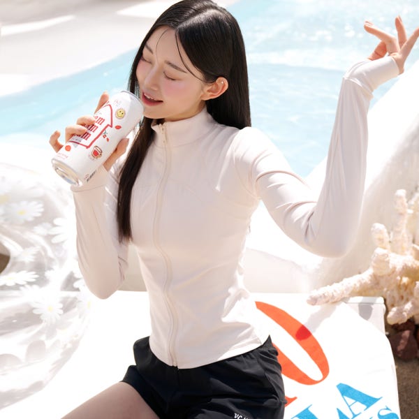 벤디스 여성 집업 래쉬가드 상의 긴팔 수영복 클레어 핑거홀 비치웨어