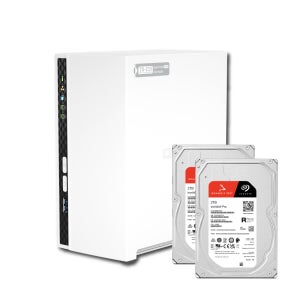 큐냅 QNAP TS-233-KR NAS 2Bay 스토리지 합본 씨게이트 Ironwolf pro 2TB X 2개 HDD 포함