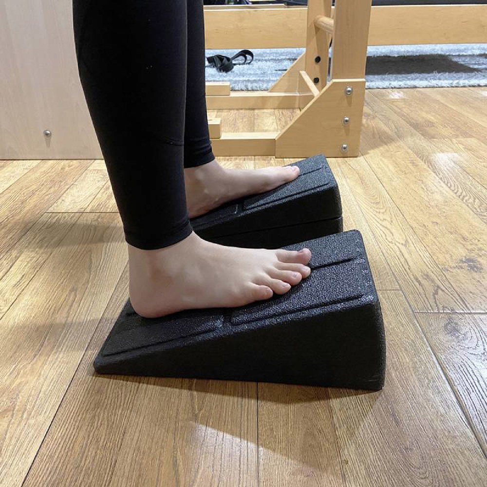 보드 경사 발목 홈트레이닝 경사대 스트레칭 <b>운동</b> <b>헬스 밸런스</b> [벚꽃가루] 9단 조절