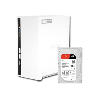 (행사제품)큐냅 QNAP TS-233-KR NAS 2Bay 스토리지 합본 씨게이트 Ironwolf pro 10TB X 1개 HDD 포함